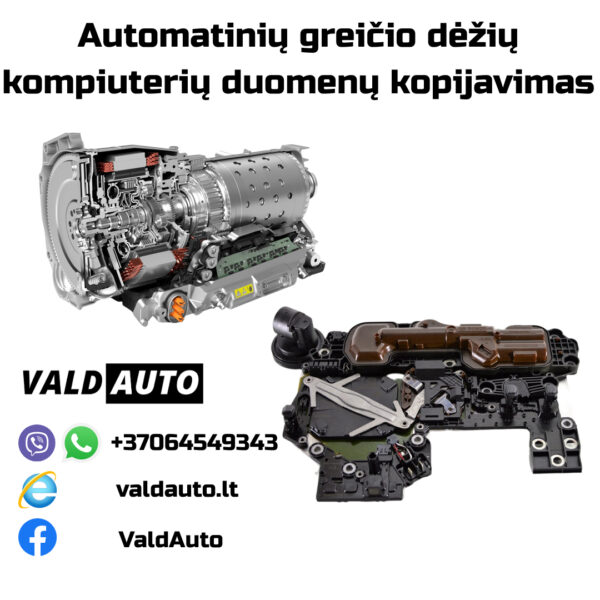 Automatinių Greičio Dėžių Kompiuterių Duomenų Kopijavimas